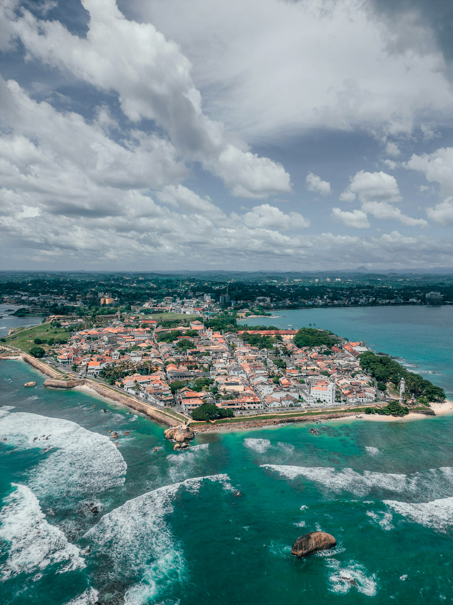 Fort de galle de vue aérienne